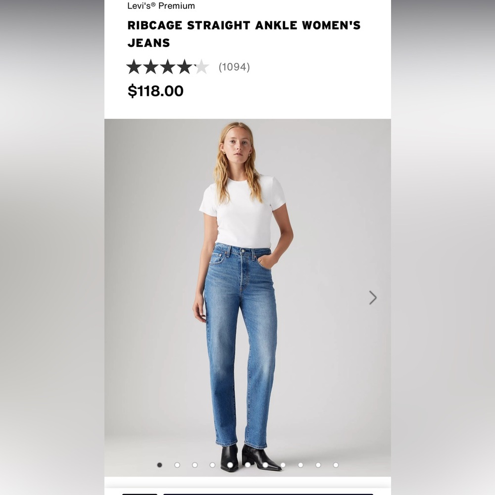 Levi's Women's Ankle Jeans - Classic Blue